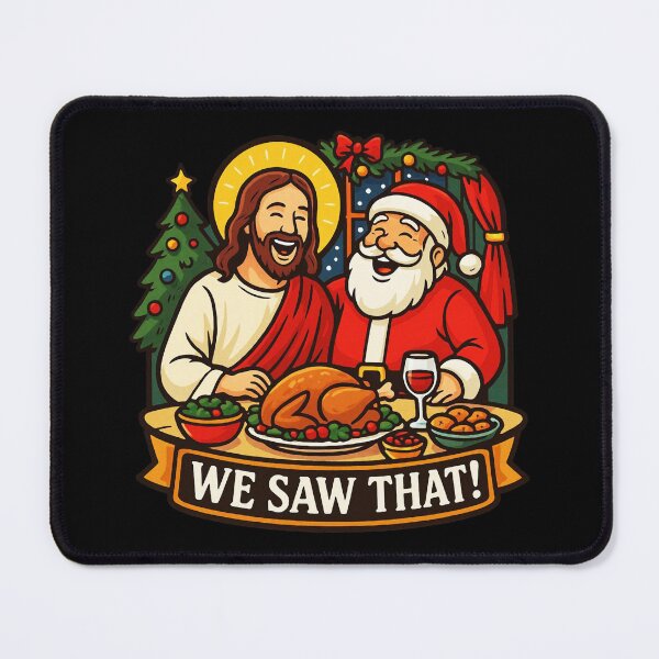 Item preview, We Saw That Jesus Santa Claus Christmas Tree designed and sold by plushism.