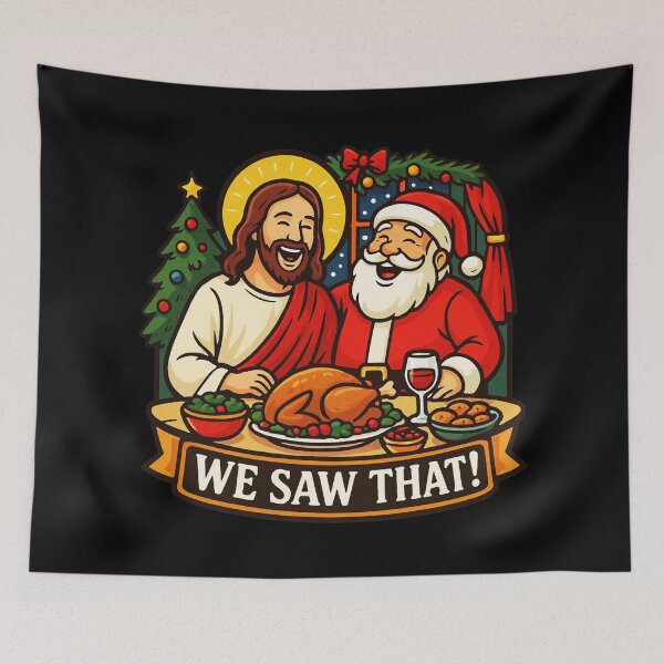 Item preview, We Saw That Jesus Santa Claus Christmas Tree designed and sold by plushism.