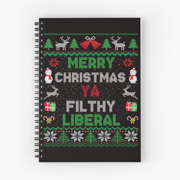 Item preview, Merry Christmas Filthy Liberal Scene With Funny Sweater  designed and sold by torildorxop.