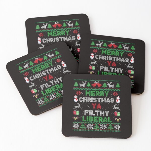 Item preview, Merry Christmas Filthy Liberal Scene With Funny Sweater  designed and sold by torildorxop.