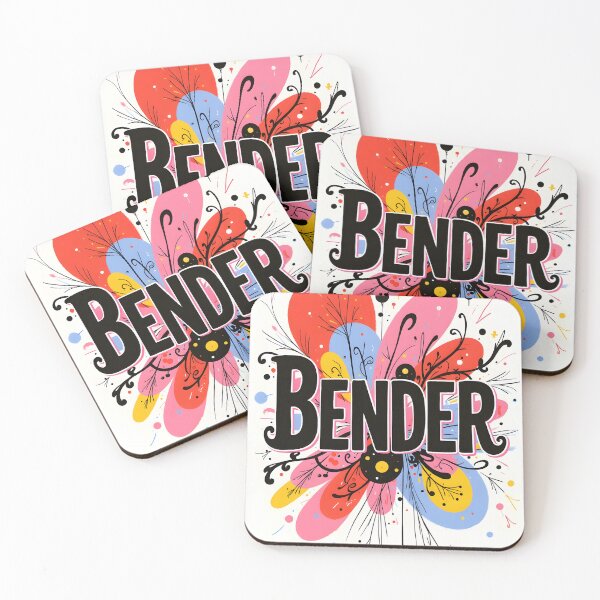 Item preview, BENDER – Vibrant Abstract Typography designed and sold by nhk999.