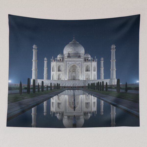 Item preview, Taj Mahal Starry Night Reflection designed and sold by PrintBreeze.