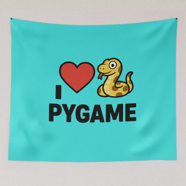 Item preview, I Love Pygame – Retro Pixel Snake Edition designed and sold by MikeHawkinWorld.