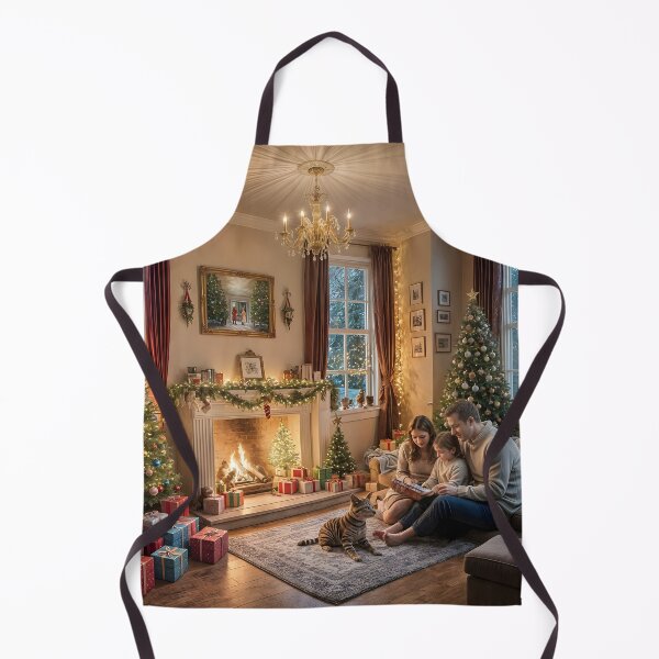 Artikelvorschau, Weihnachtsmärchen am Kamin an einem magischen Familienabend entworfen und verkauft von KunstGeist.