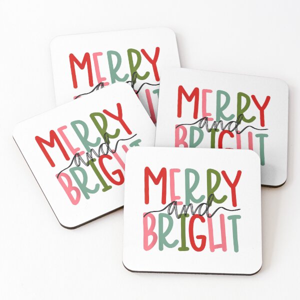 Item preview, Merry And Bright Script Scene With Bold Colorful Holiday Mood designed and sold by torildorxop.