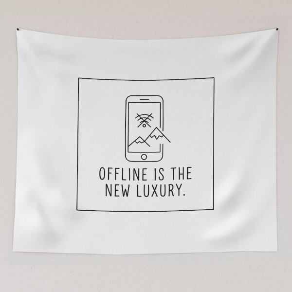 Item preview, Offline Is The New Luxury - Minimalist Quote designed and sold by BloomKind.