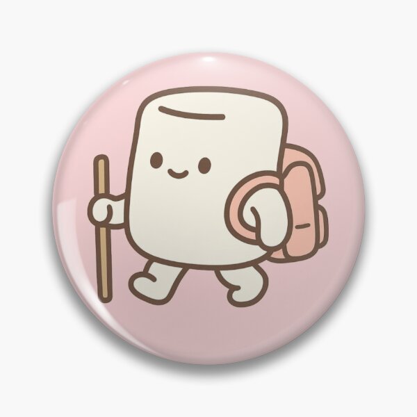 Item preview, Kawaii Marshmallow Hiker T-Shirt – Cute Adventure Backpack Graphic designed and sold by KDesignCrafts.