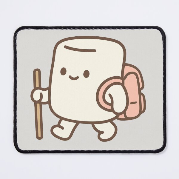 Item preview, Kawaii Marshmallow Hiker T-Shirt – Cute Adventure Backpack Graphic designed and sold by KDesignCrafts.