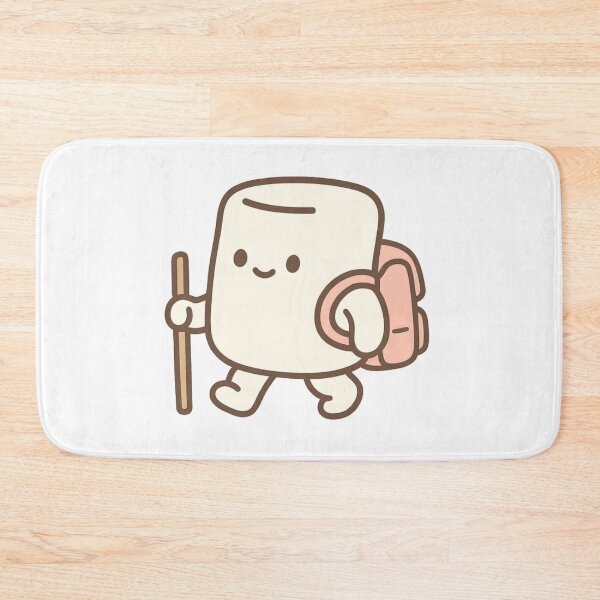 Item preview, Kawaii Marshmallow Hiker T-Shirt – Cute Adventure Backpack Graphic designed and sold by KDesignCrafts.