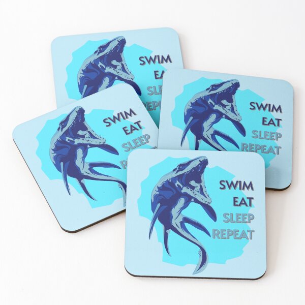 Item preview, Mosasaurus - Swim Eat Sleep Repeat designed and sold by shirtorama-de.