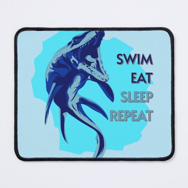 Item preview, Mosasaurus - Swim Eat Sleep Repeat designed and sold by shirtorama-de.