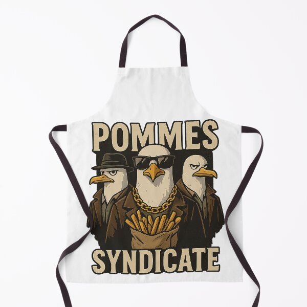 Item preview, The "Fries Syndicate" depicts three seagulls in gangster style – sunglasses, suit, fedora, and a bag full of fries. Perfect for meme fans, cartoon lovers, and anyone who appreciates wacky humor. designed and sold by Ey-Gi.