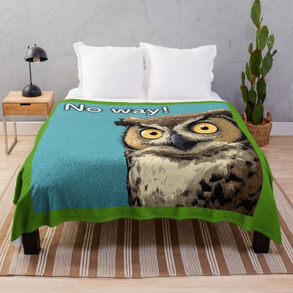 Item preview, No Way! – Funny Surprised Owl Reaction Tee designed and sold by casualnature.
