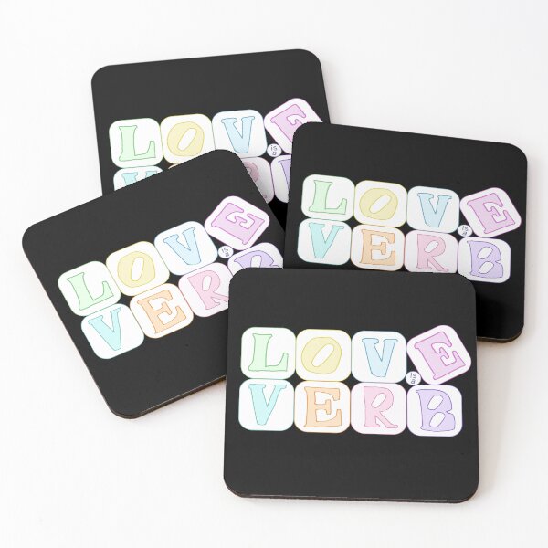 Item preview, Love is a verb designed and sold by LittleCatten.