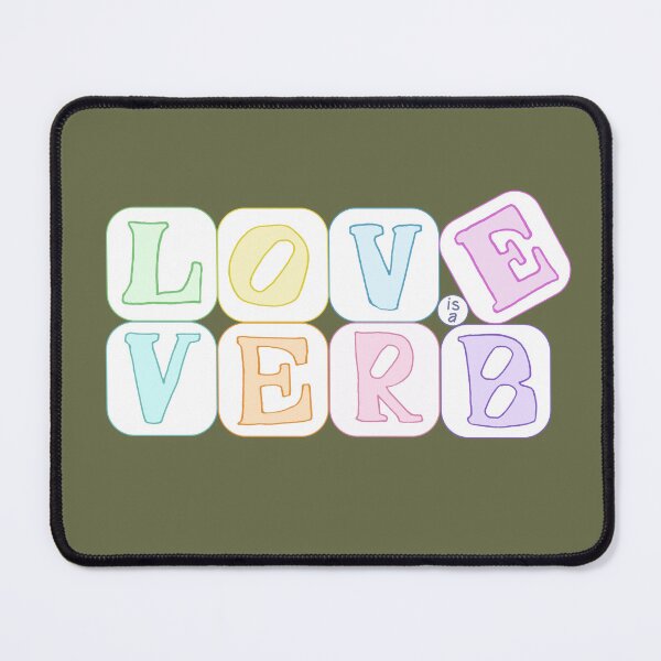 Item preview, Love is a verb designed and sold by LittleCatten.