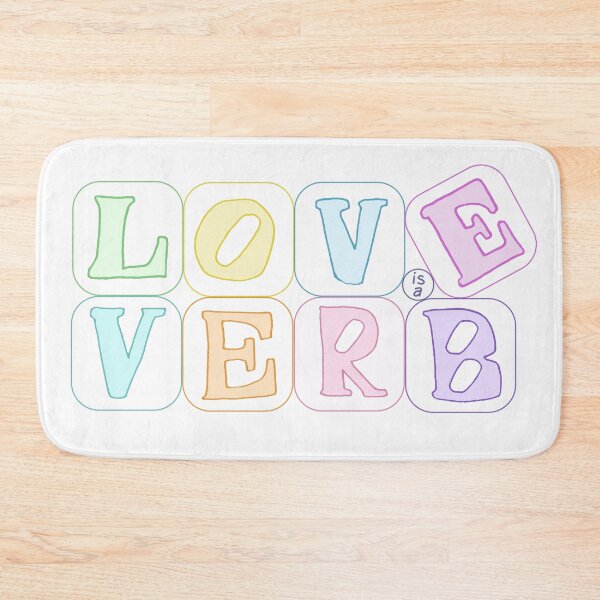 Item preview, Love is a verb designed and sold by LittleCatten.