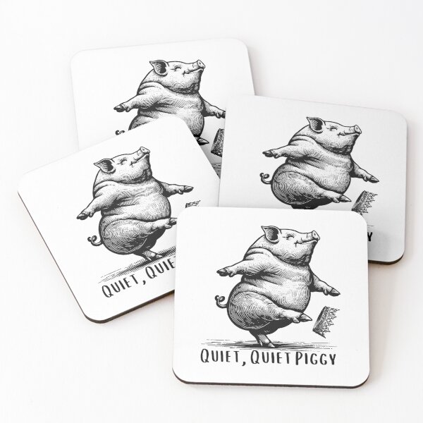 Item preview, Quiet Piggy Resist Fascism Anti Trump, Anti facism, Quiet Quiet Piggy, Dancing Pig Protest, Liberal Activist FDT, Anti MAGA Racist Facist FDT Protest Politica - Quiet Piggy designed and sold by Miarsabhoul.