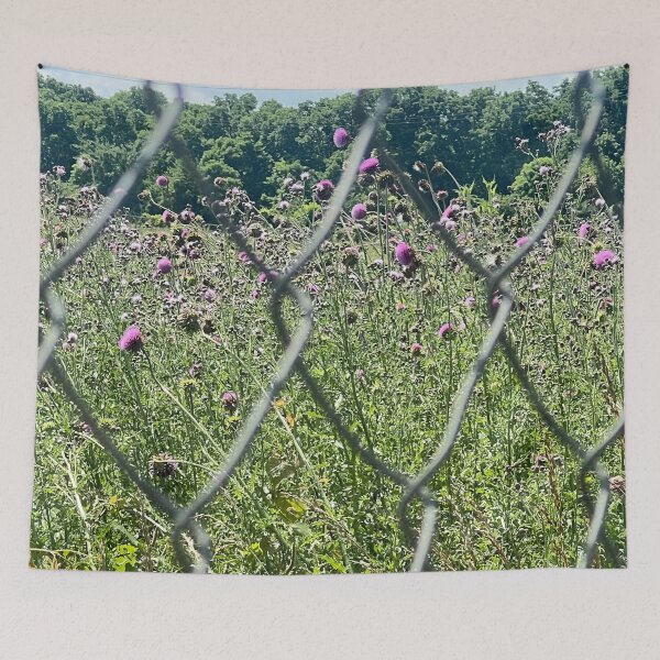 Item preview, Chain Link and Pink Blooms 12 designed and sold by Abeink1030.