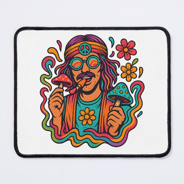 Item preview, Psychedelic Hippie Mushroom Trip Art designed and sold by SigmaSoul.
