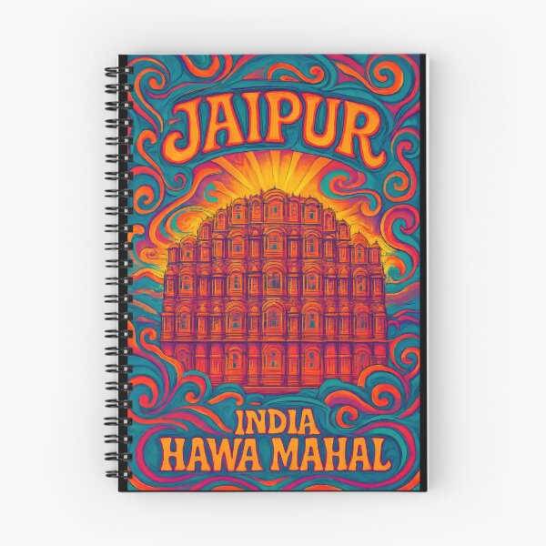 Item preview, Jaipur Psychedelic Travel Poster - 70s Retro Art designed and sold by Cosmopolis.