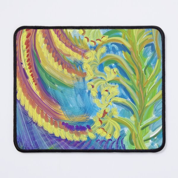 Item preview, Abstract Tropical Plant Vivid Brushstrokes | Fauvist Biological Digital Painting designed and sold by Keltoi-art.