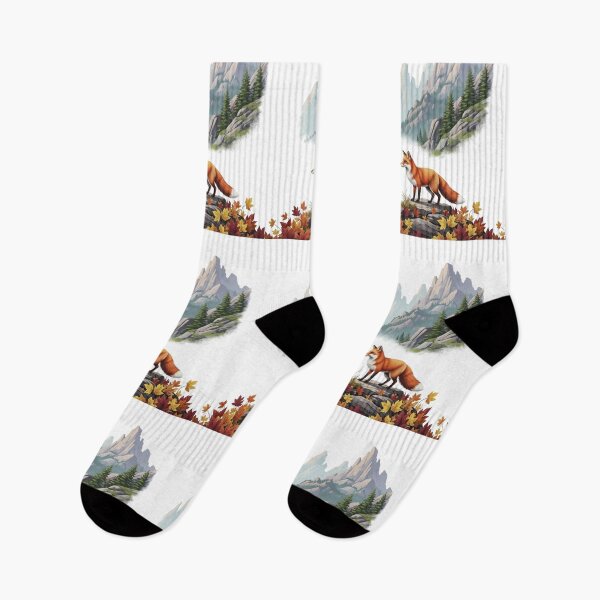 Item preview, Autumn Fox Mountain Vista designed and sold by FoxVibes.