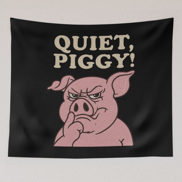 Item preview, Quiet Piggy Resist Fascism Anti Trump, Anti facism, Quiet Quiet Piggy, Dancing Pig Protest, Liberal Activist FDT, Anti MAGA Racist Facist FDT Protest Politica - Quiet Piggy designed and sold by Miarsabhoul.