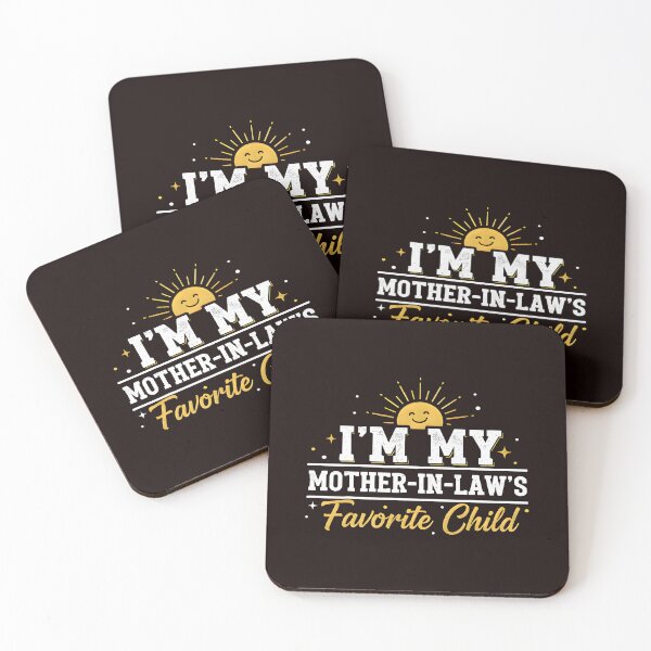 Item preview, Mother In Law Favorite Child Quote With Soft Golden Accents designed and sold by cosettacir6382.