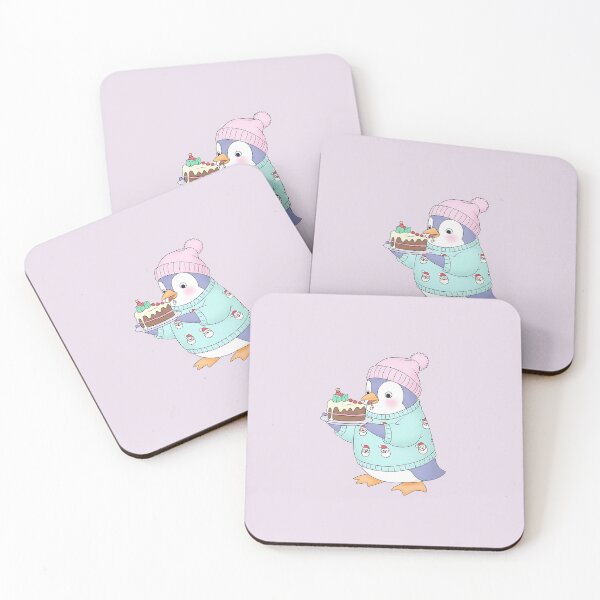 Item preview, Hungry Penguin With Christmas Cake designed and sold by Itsheartshop.
