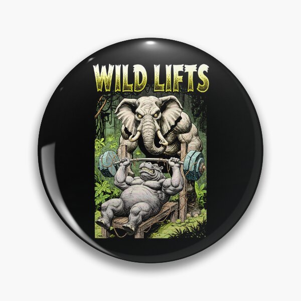 Item preview, Funny Gym Bench Press Chest Day Jungle Animals Workout designed and sold by GrandeDuc.