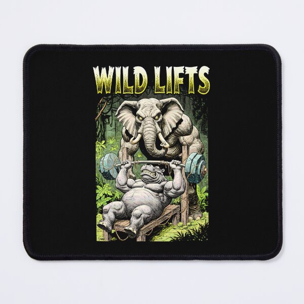 Item preview, Funny Gym Bench Press Chest Day Jungle Animals Workout designed and sold by GrandeDuc.