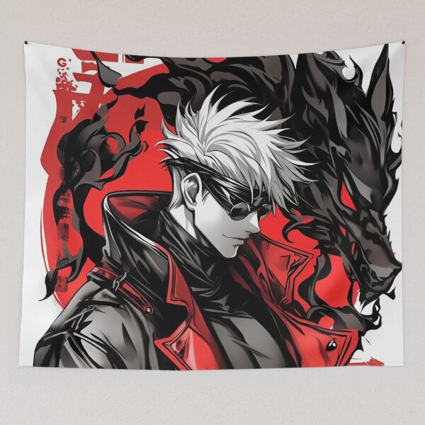 Item preview, Shadowfang Enforcer – Red & Black Dark Anime Aesthetic designed and sold by Dyan4.
