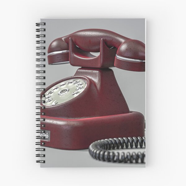 Item preview, Red Dial Phone Retro 3D Art | Vintage Western Electric Industrial Decor designed and sold by Keltoi-art.