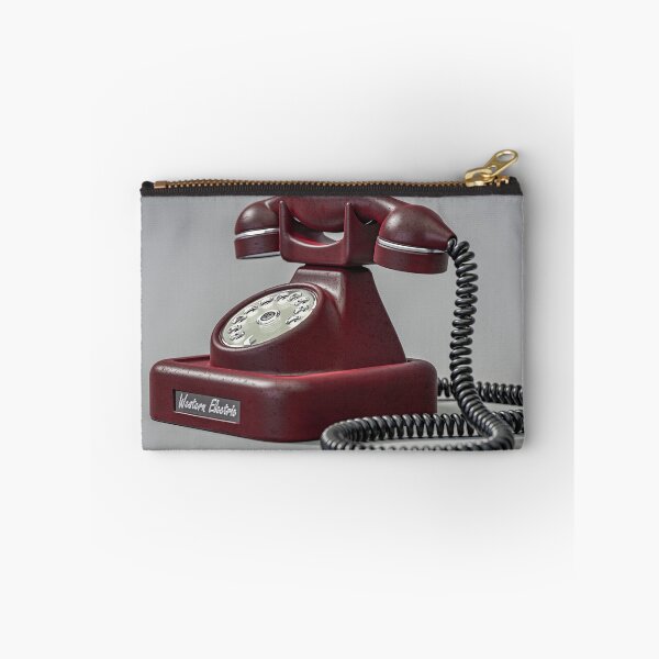 Item preview, Red Dial Phone Retro 3D Art | Vintage Western Electric Industrial Decor designed and sold by Keltoi-art.