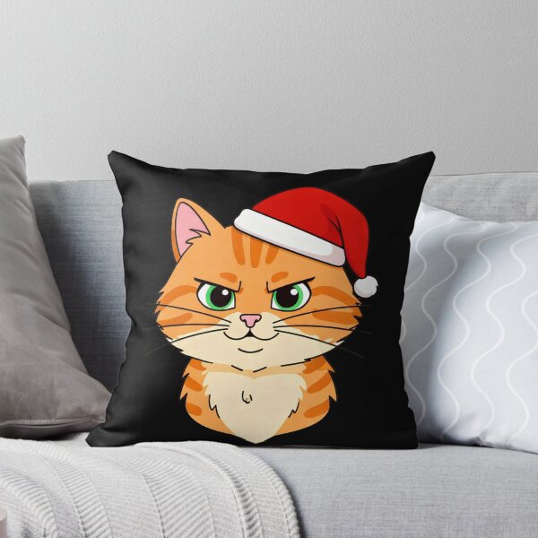 Item preview, Grumpy Cat Face in Santa Hat | Funny Holiday Illustration | Perfect for Stickers & Phone Cases  designed and sold by SmartDesigner-.
