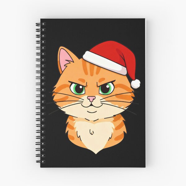 Item preview, Grumpy Cat Face in Santa Hat | Funny Holiday Illustration | Perfect for Stickers & Phone Cases designed and sold by SmartDesigner-.