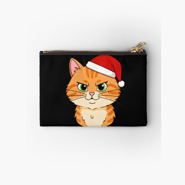 Item preview, Grumpy Cat Face in Santa Hat | Funny Holiday Illustration | Perfect for Stickers & Phone Cases  designed and sold by SmartDesigner-.
