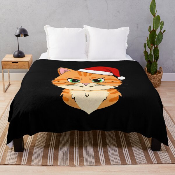 Item preview, Grumpy Cat Face in Santa Hat | Funny Holiday Illustration | Perfect for Stickers & Phone Cases designed and sold by SmartDesigner-.