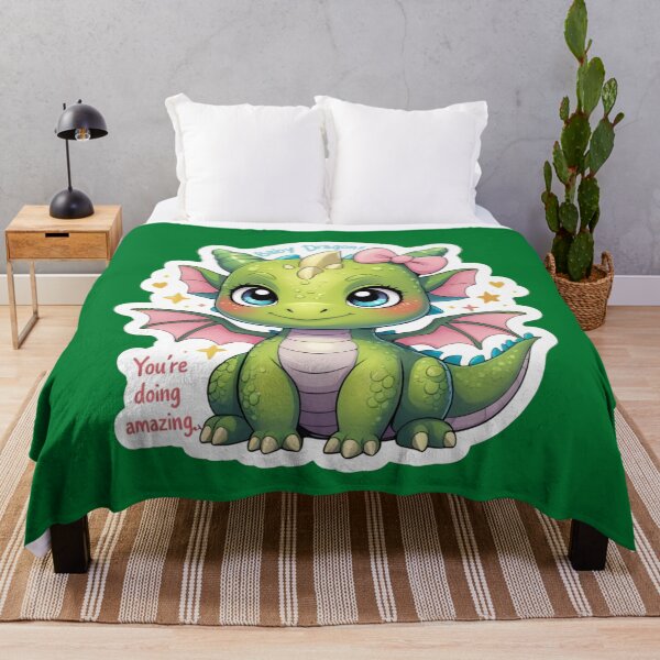 Item preview, Smiling Baby Dragon Inspiring Kawaii Sticker designed and sold by Trueways.