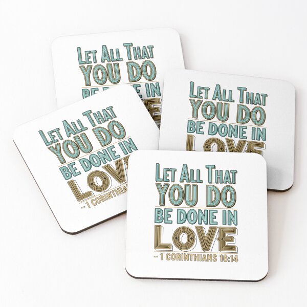 Item preview, 1 Corinthians 16:14 Scripture Quote | Elegant Christian Encouragement Art designed and sold by ebocraft.