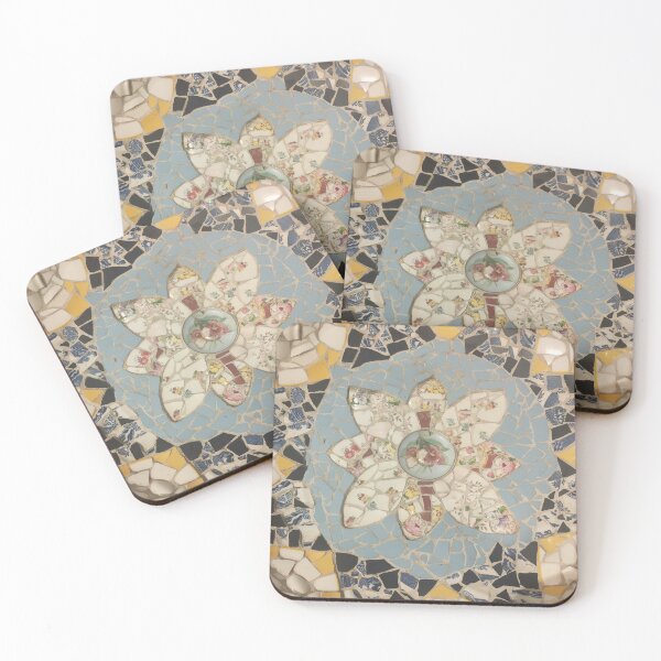Item preview, Vintage floral mosaic designed and sold by lndyki.
