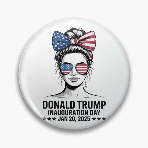Item preview, Inauguration Day 2025 Trump Girl Messy Bun1  designed and sold by RoyTill0Art.