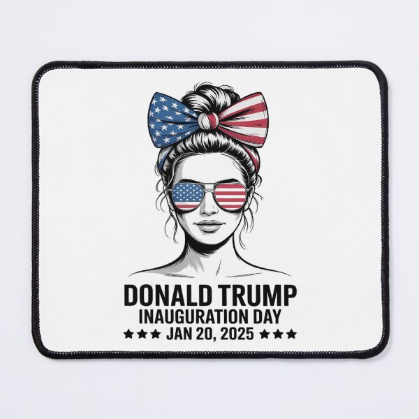 Item preview, Inauguration Day 2025 Trump Girl Messy Bun1 designed and sold by RoyTill0Art.