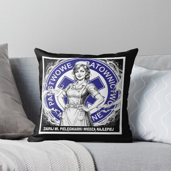 Item preview, Zaufaj mi – Pielęgniarki wiedzą najlepiej | Humor medyczny, grafika tuszem designed and sold by Blackartus Design.
