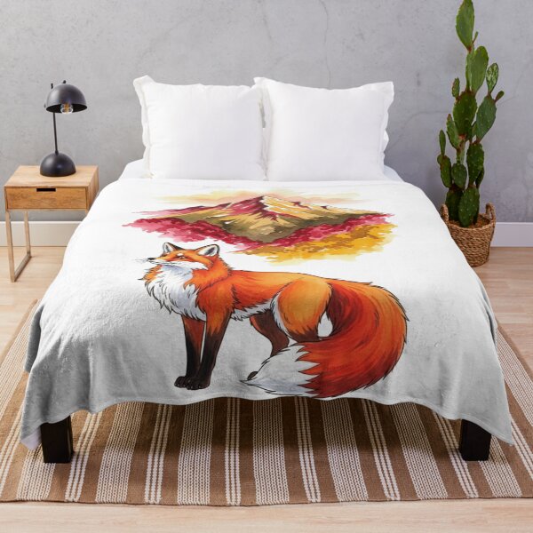 Item preview, Zorro de montaña en acuarela designed and sold by FoxVibes.