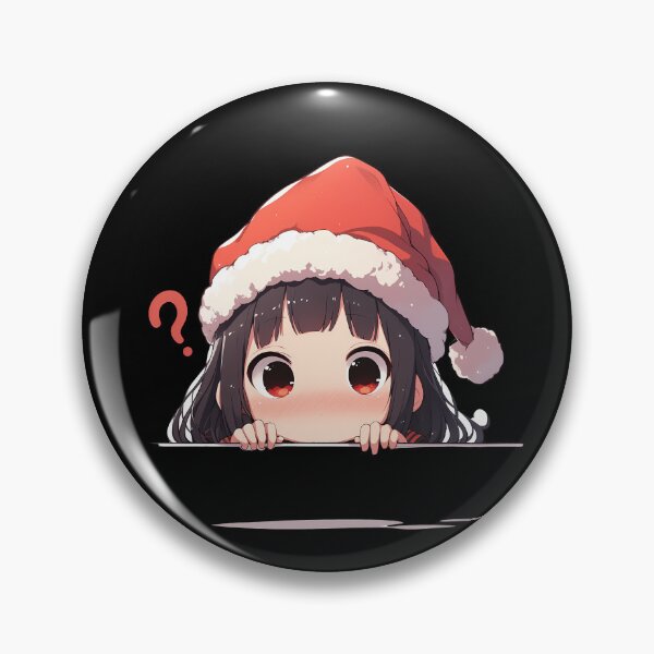 Item preview, Miko Iino Kaguya Sama Love Is War Chibi Christmas Peeker Cute Holiday Anime Girl designed and sold by Raslbazola.