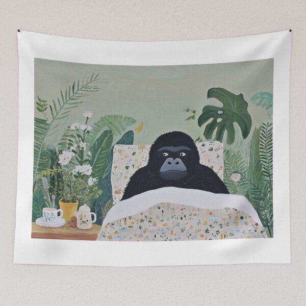 Item preview, GORILLA IN BED designed and sold by lautir.