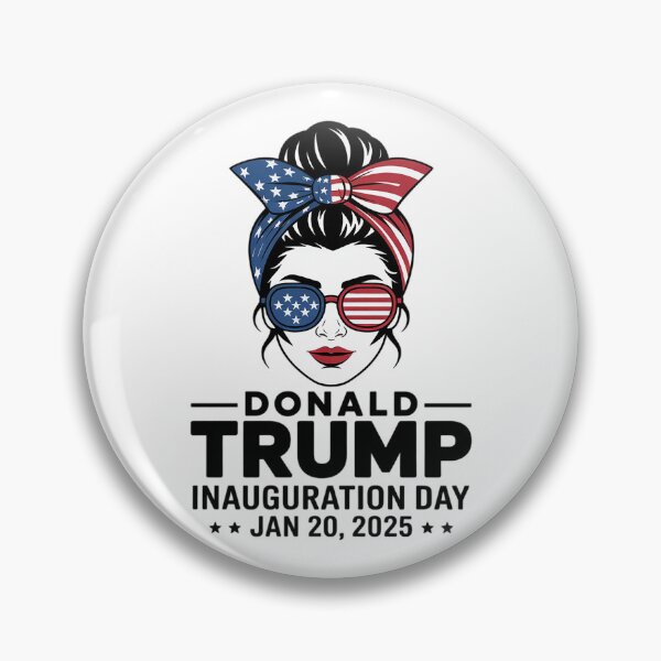 Item preview, Inauguration Day 2025 Trump Girl Messy Bun11  designed and sold by RoyTill0Art.