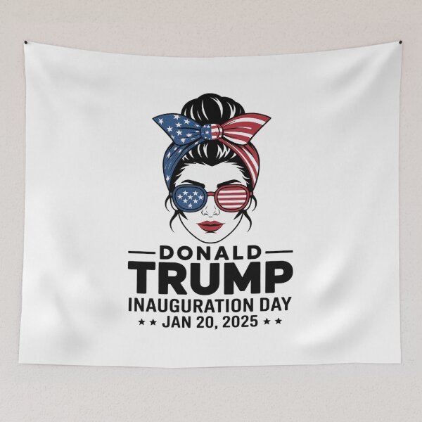 Item preview, Inauguration Day 2025 Trump Girl Messy Bun11  designed and sold by RoyTill0Art.