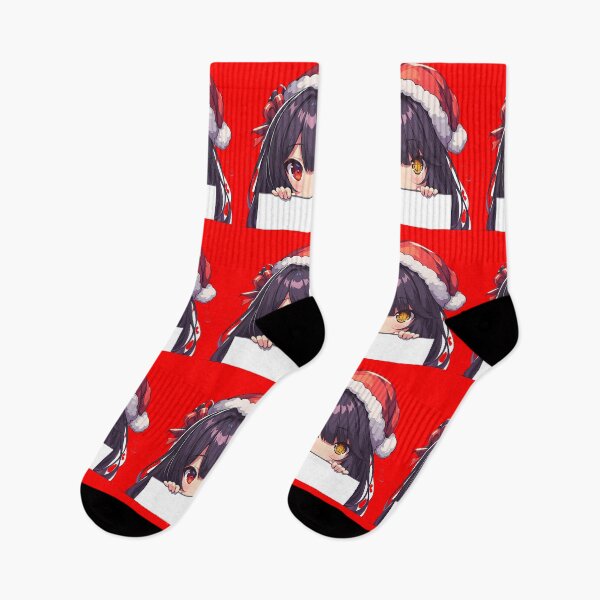 Item preview, Kurumi Tokisaki Date A Live Chibi Kawaii Christmas Peeker Festive Anime Girl Design designed and sold by Raslbazola.